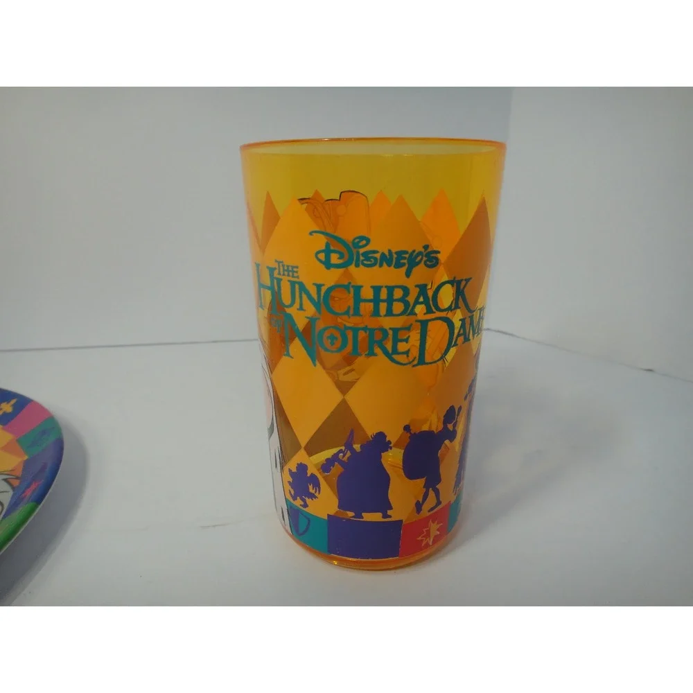 Vintage Disney Hunchback of Notre Dame Quasimodo Plate and Cup Set Zak Designs